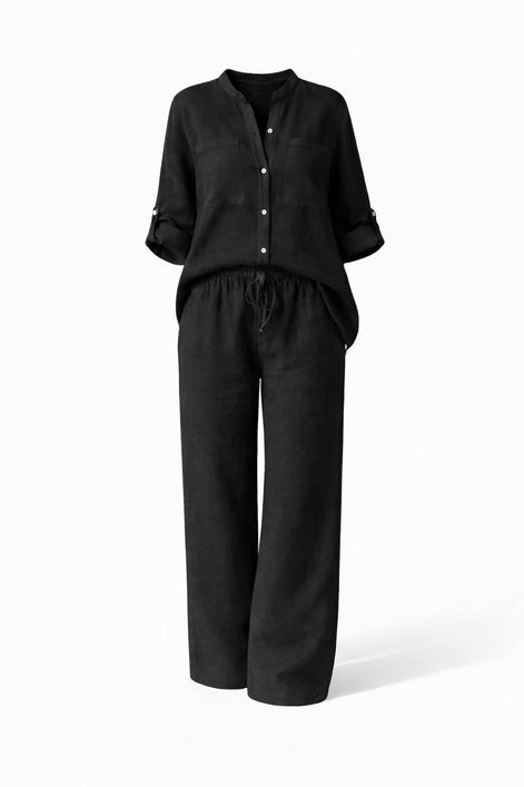 Casual Linen Two-Piece Set