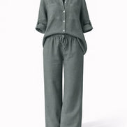 Casual Linen Two-Piece Set