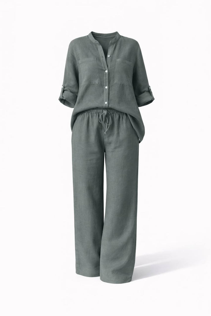 Casual Linen Two-Piece Set