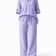 Casual Linen Two-Piece Set