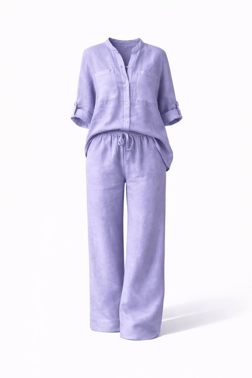 Casual Linen Two-Piece Set