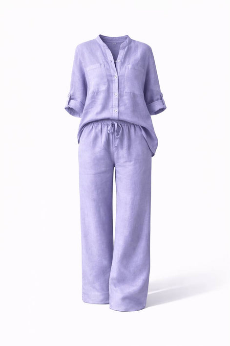 Casual Linen Two-Piece Set