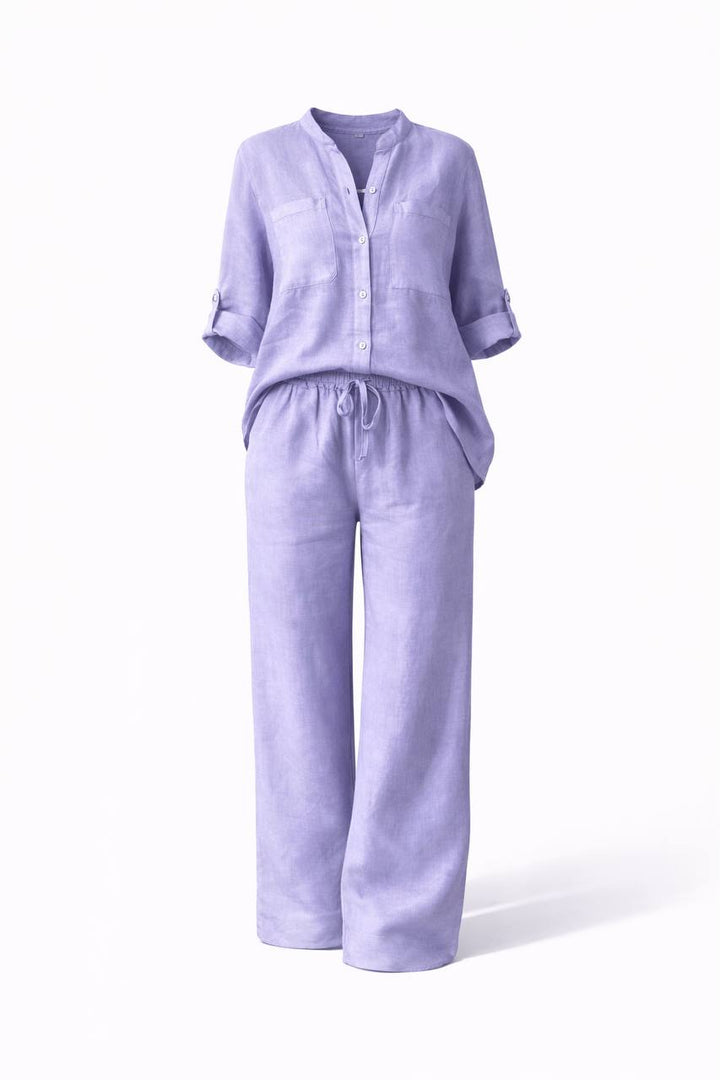 Casual Linen Two-Piece Set