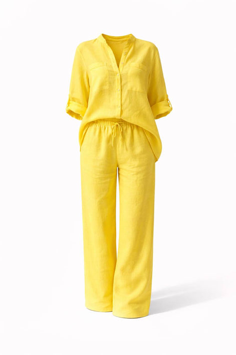 Casual Linen Two-Piece Set