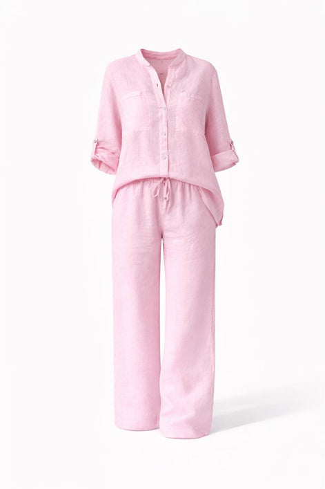 Casual Linen Two-Piece Set