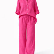 Casual Linen Two-Piece Set