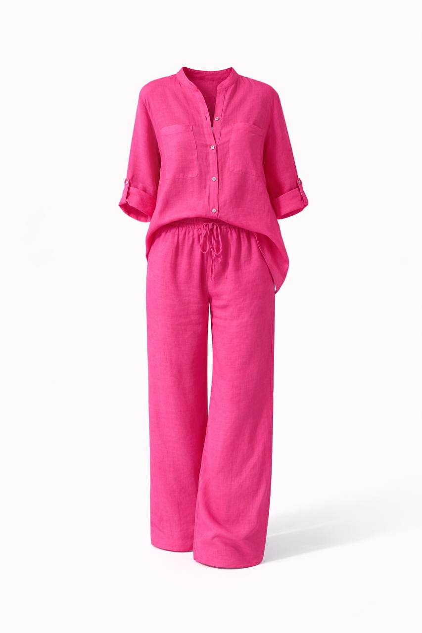 Casual Linen Two-Piece Set