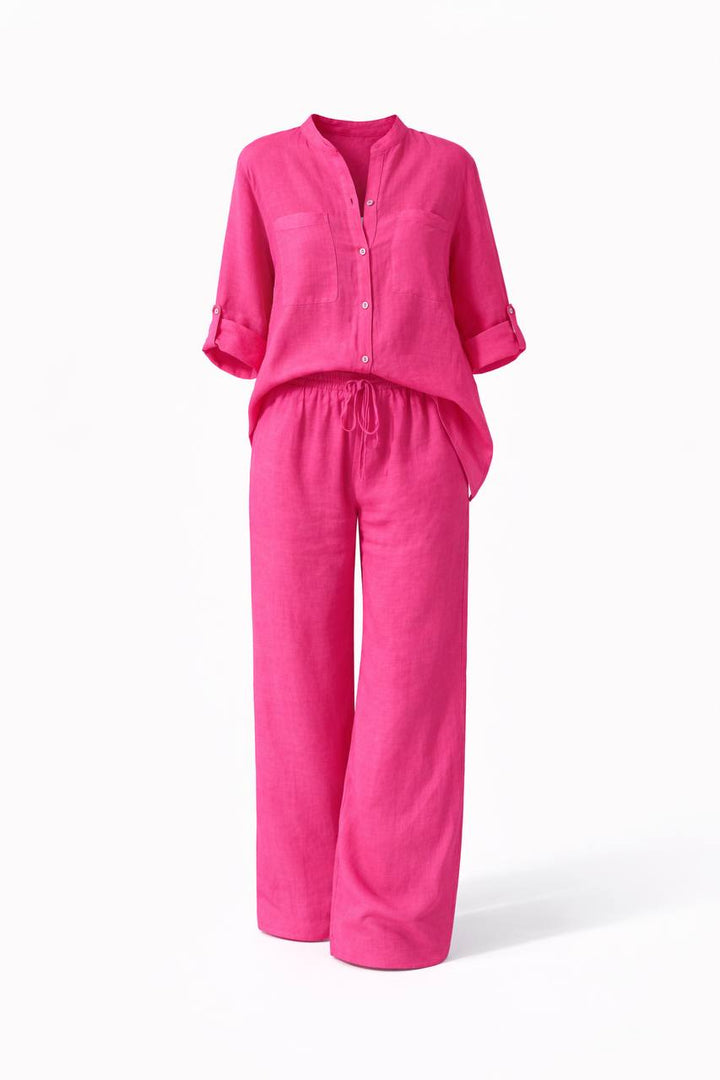 Casual Linen Two-Piece Set