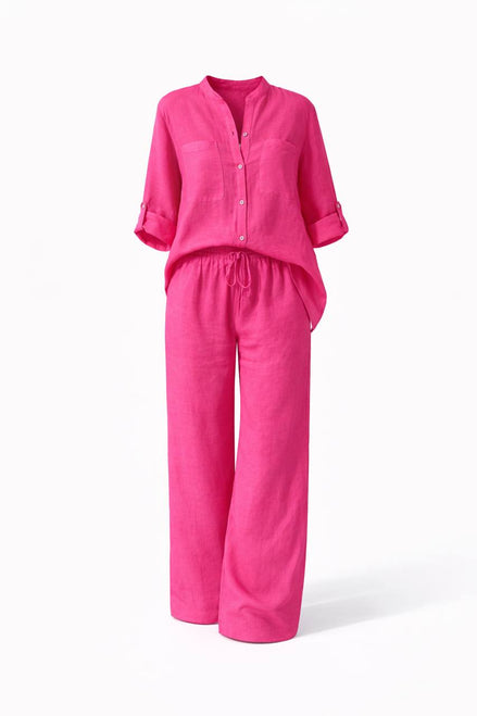 Casual Linen Two-Piece Set