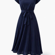 Elegant Pleated Midi Dress