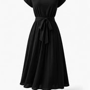 Elegant Pleated Midi Dress