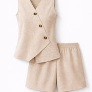 Sleeveless Two-Piece Set