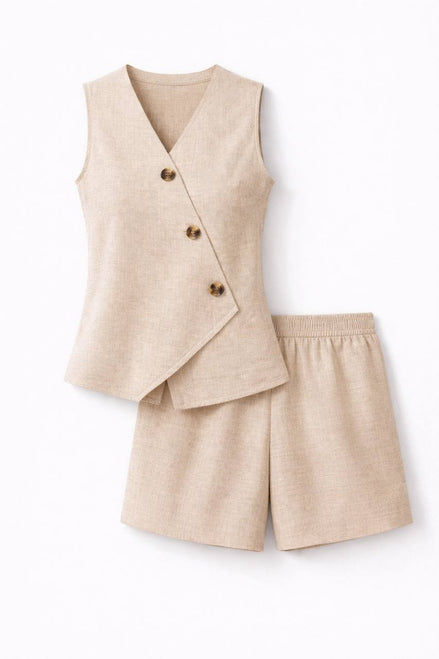 Sleeveless Two-Piece Set