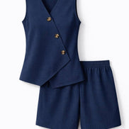 Sleeveless Two-Piece Set
