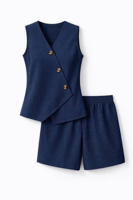 Sleeveless Two-Piece Set