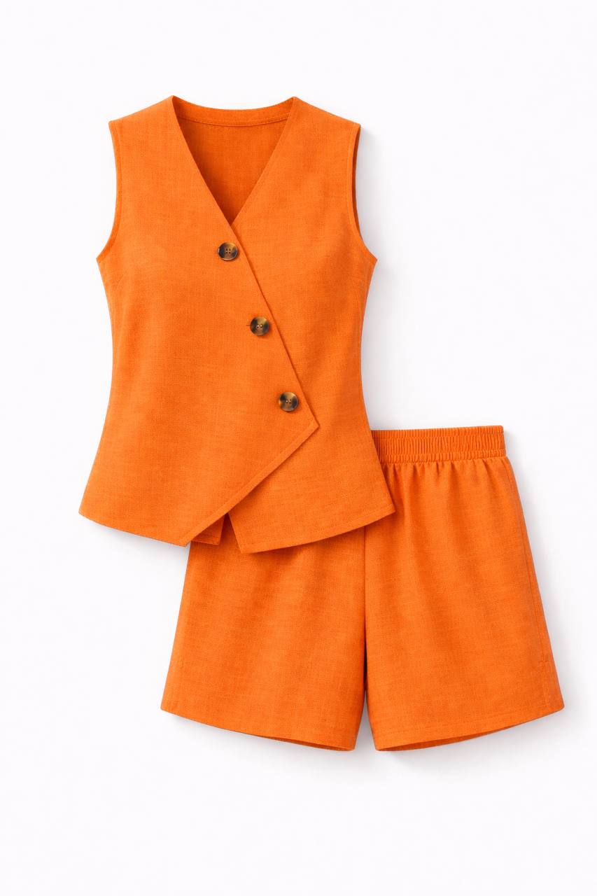 Sleeveless Two-Piece Set