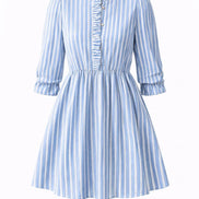 Striped Feminine Casual Dress