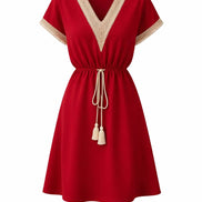 V-Neck Casual Dress