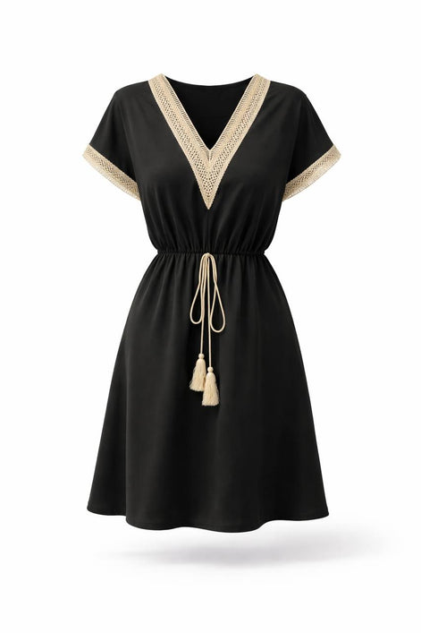 V-Neck Casual Dress