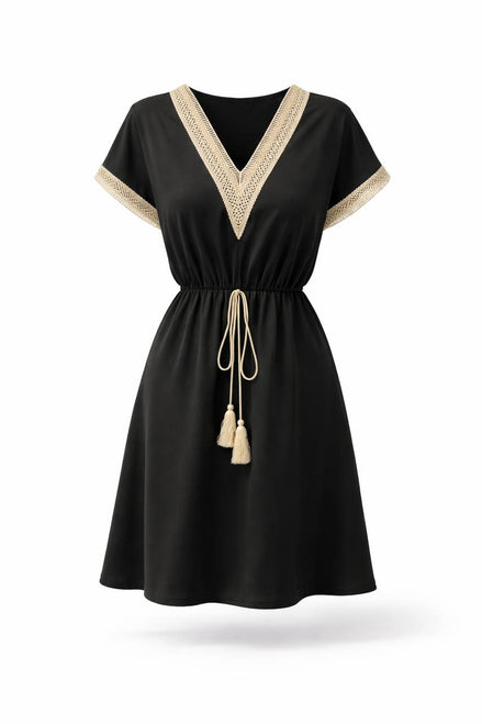 V-Neck Casual Dress