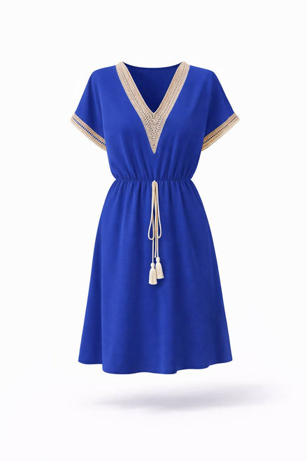 V-Neck Casual Dress