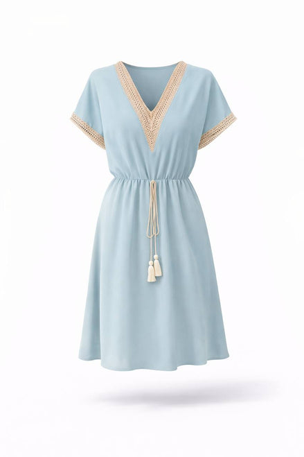 V-Neck Casual Dress