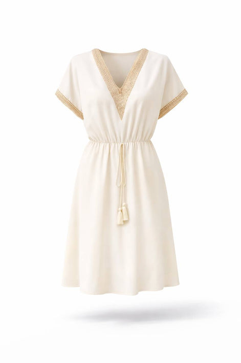 V-Neck Casual Dress