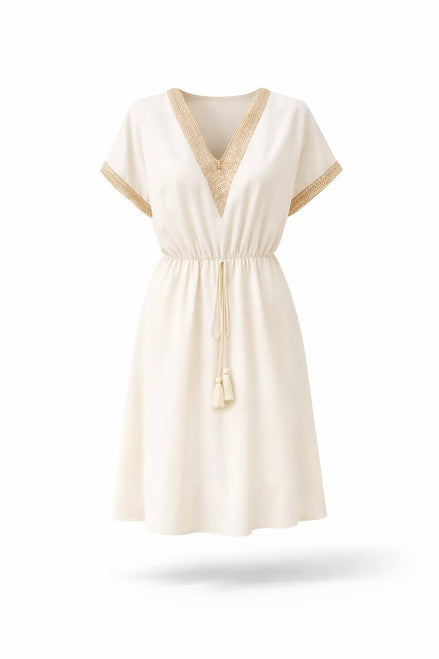 V-Neck Casual Dress
