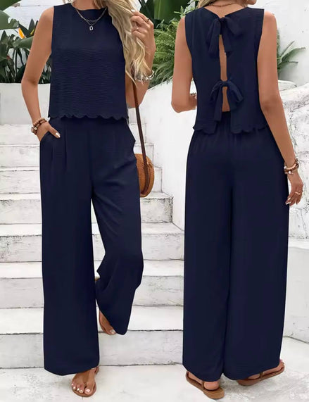 Minimal Linen Two-Piece Set