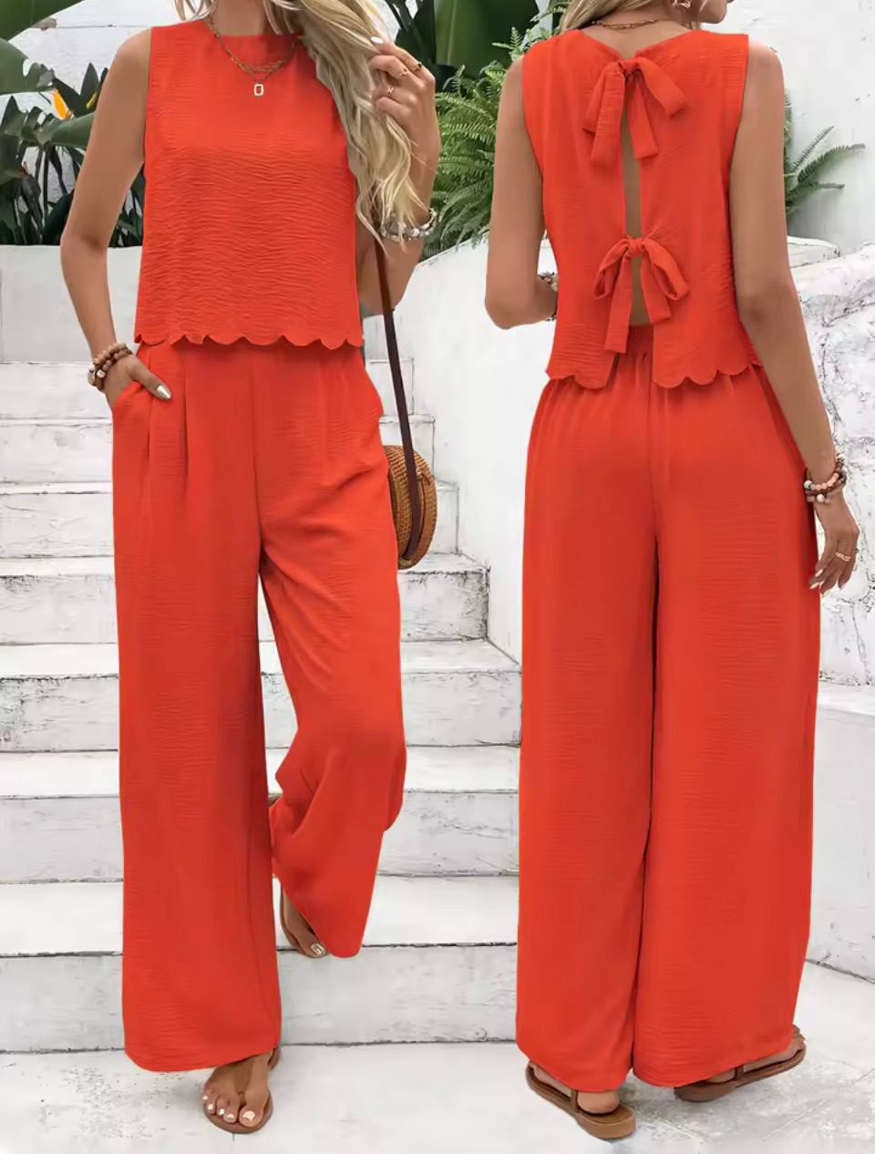 Minimal Linen Two-Piece Set