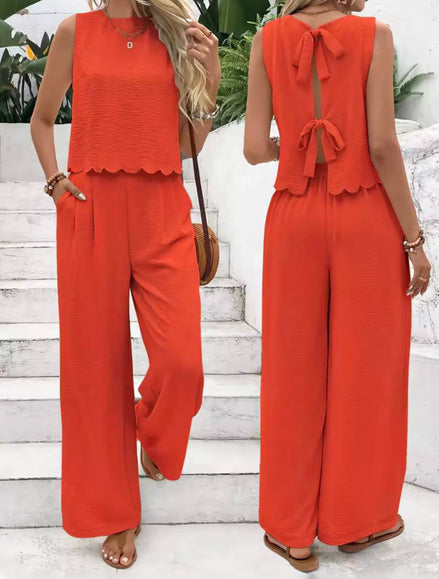 Minimal Linen Two-Piece Set