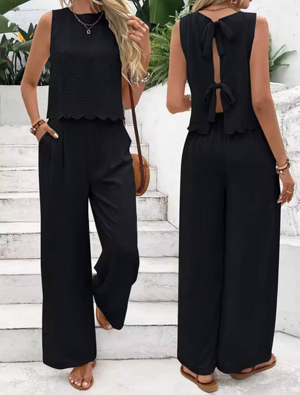 Minimal Linen Two-Piece Set