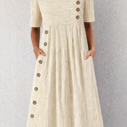 Striped Midi Dress