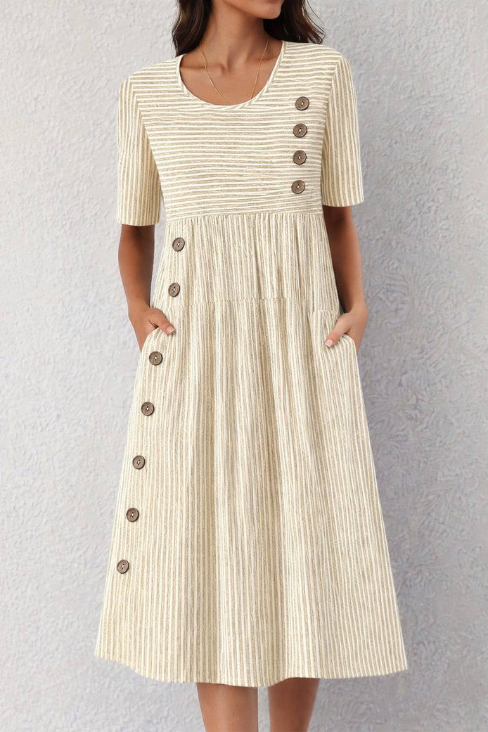 Striped Midi Dress