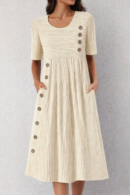 Striped Midi Dress
