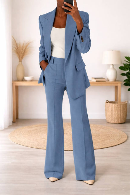 Azure Chic Two-Piece Set