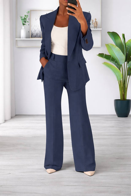Azure Chic Two-Piece Set