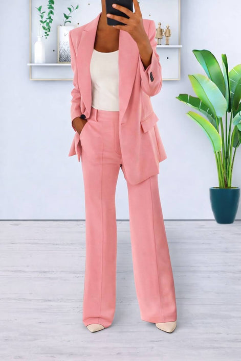 Azure Chic Two-Piece Set