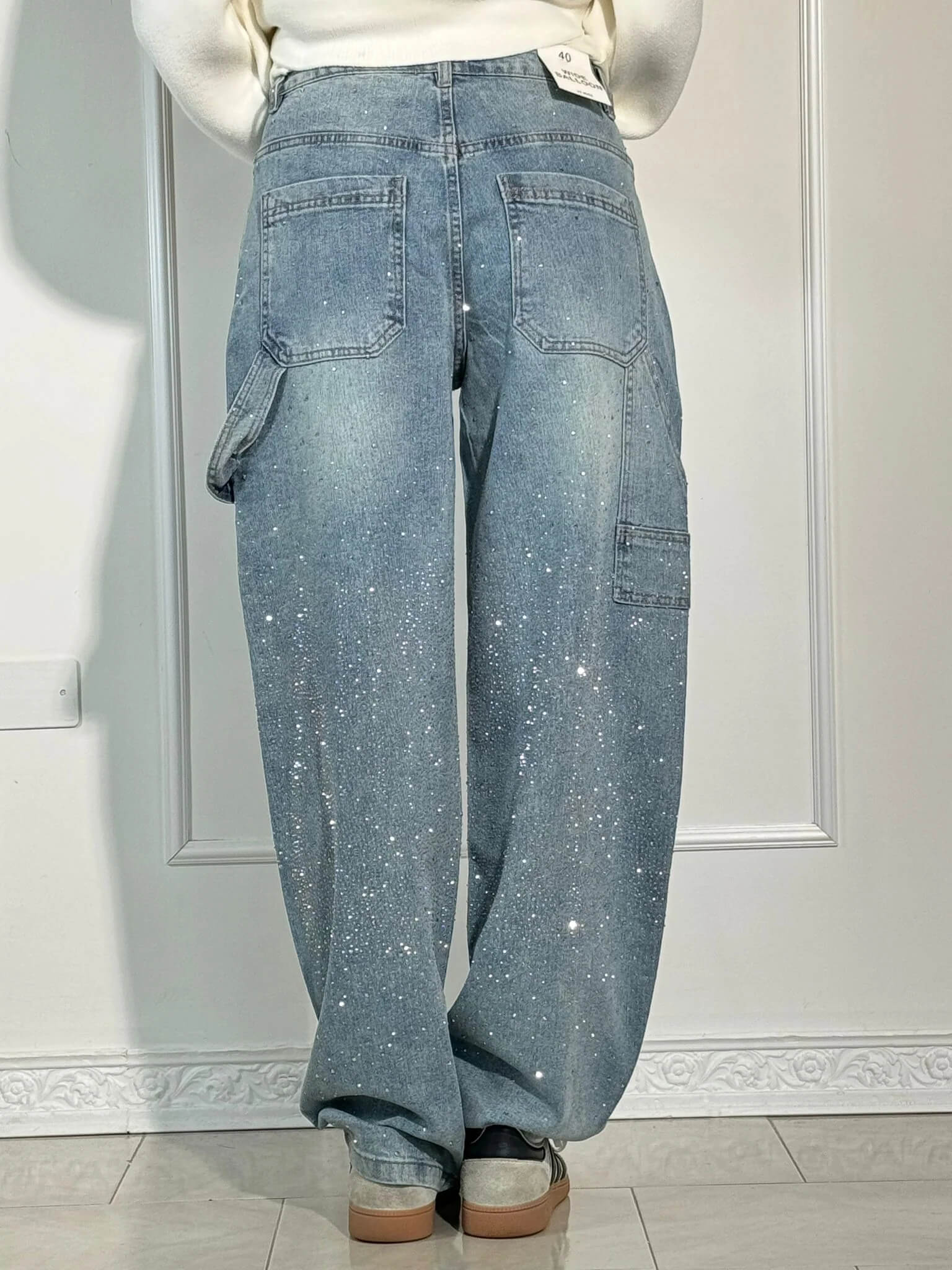 Balloon Carpenter Jeans – Crystal Shine Denim, Crazy Fit
