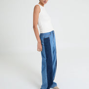 Joey Two-Tone Wide-Leg Jeans