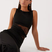 Leni Sculpted Lace Dress