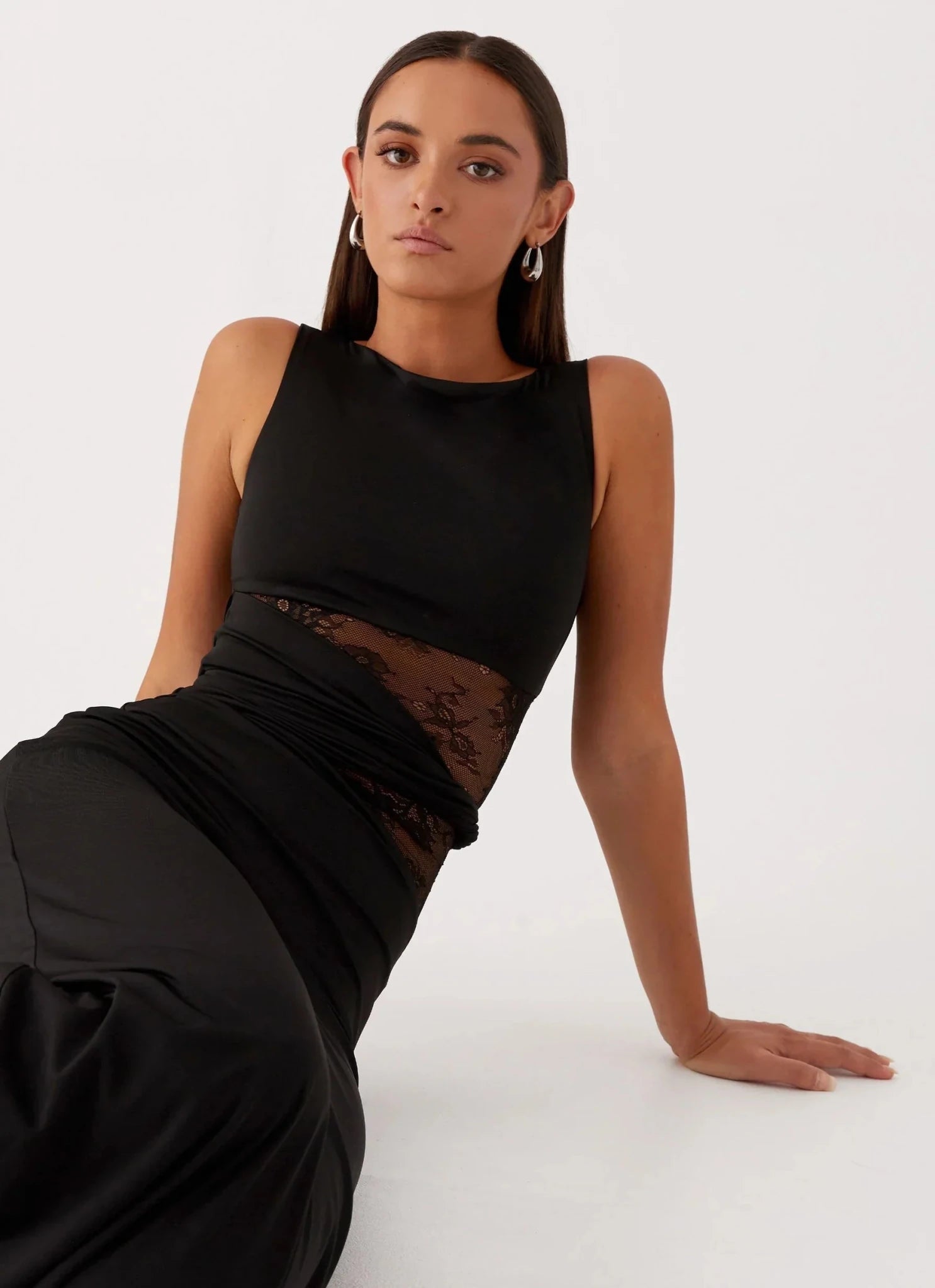 Leni Sculpted Lace Dress