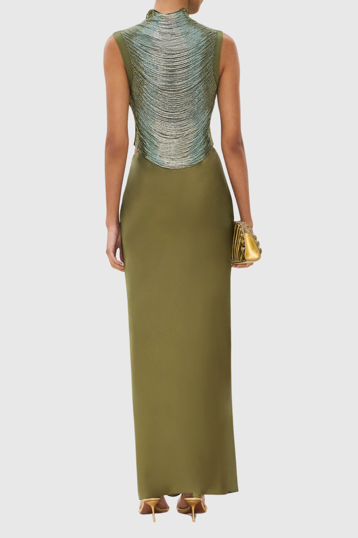 Laikla Fringe Sleeveless Top - Green