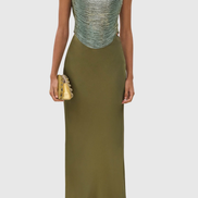Laikla Fringe Sleeveless Top - Green