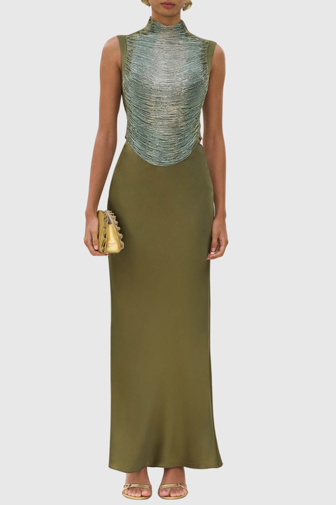 Laikla Fringe Sleeveless Top - Green