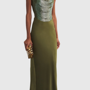 Laikla Fringe Sleeveless Top - Green