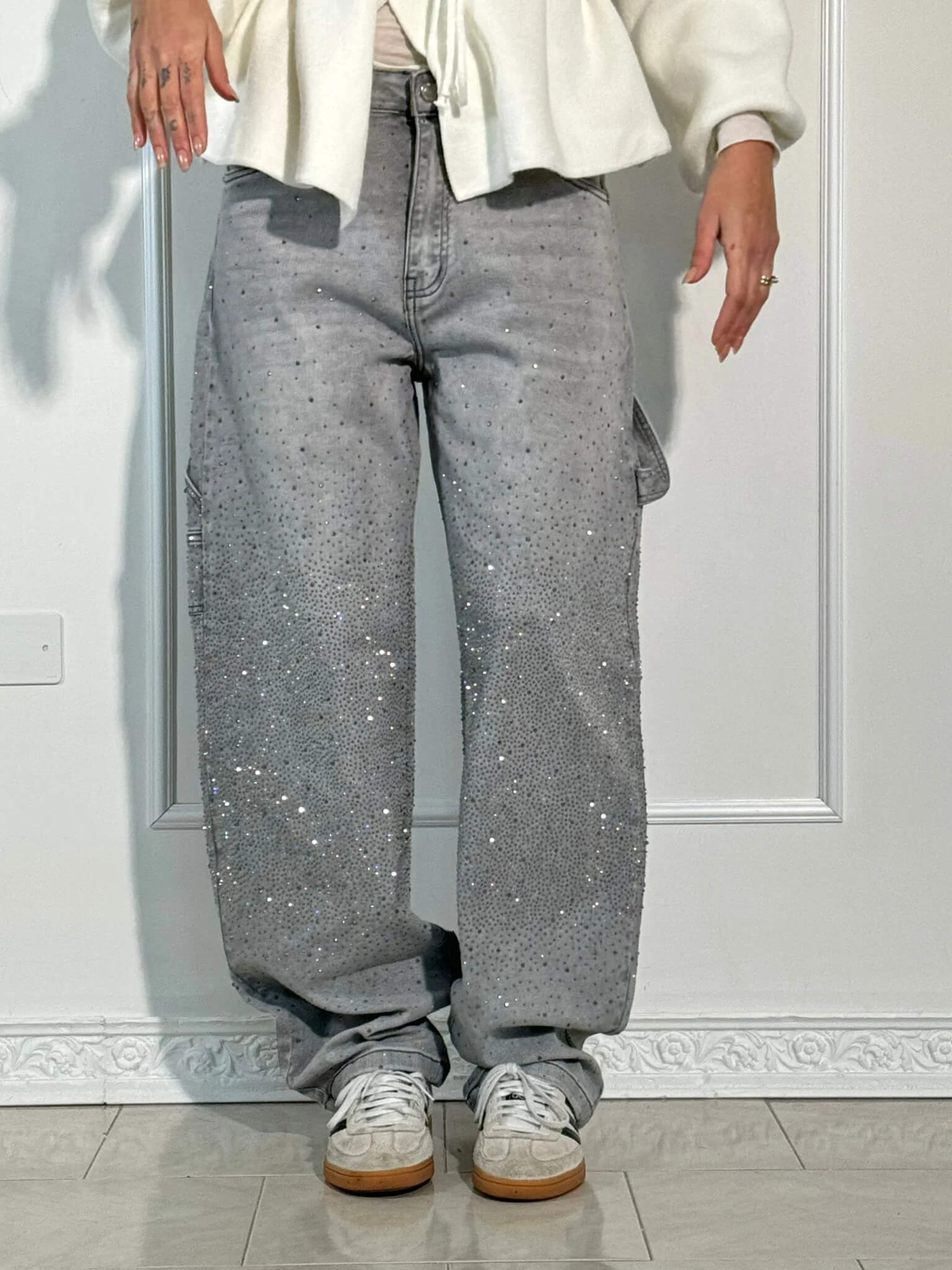 Balloon Carpenter Jeans – Crystal Shine Denim, Crazy Fit