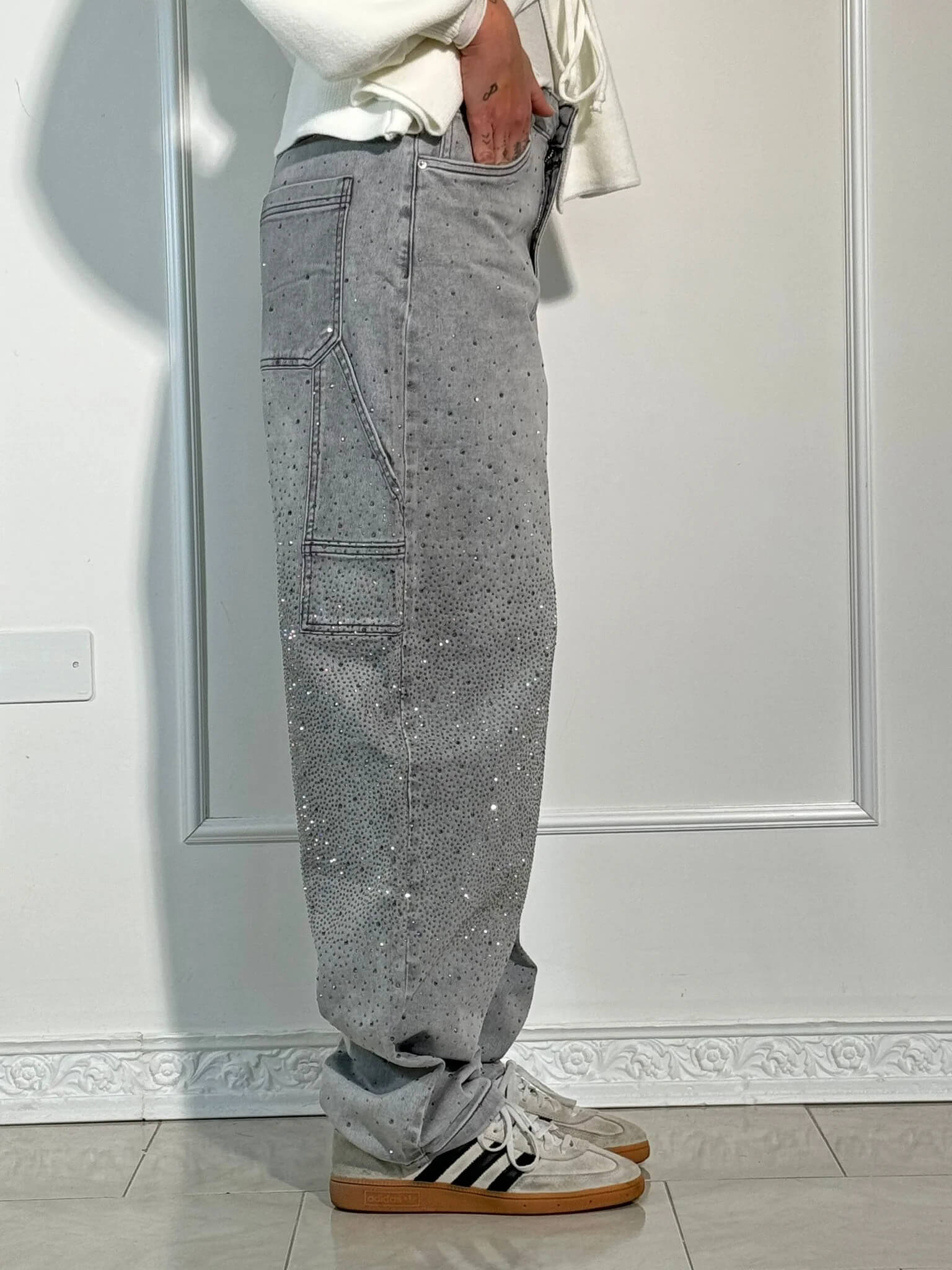 Balloon Carpenter Jeans – Crystal Shine Denim, Crazy Fit