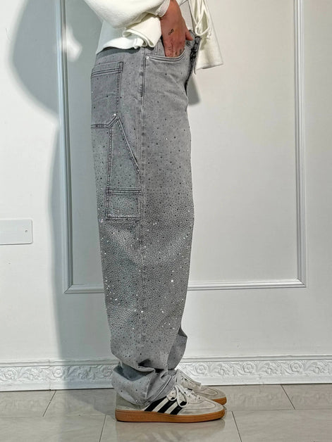 Balloon Carpenter Jeans – Crystal Shine Denim, Crazy Fit
