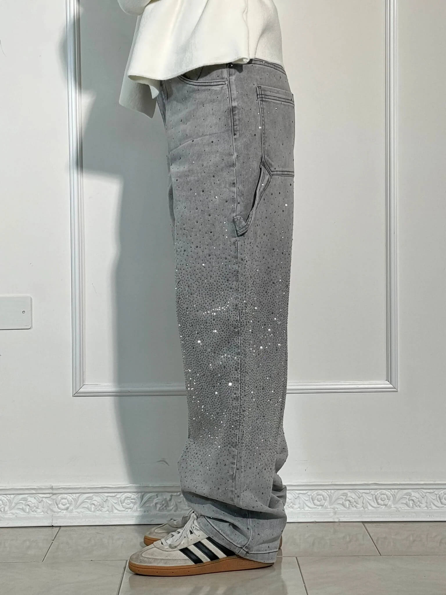 Balloon Carpenter Jeans – Crystal Shine Denim, Crazy Fit
